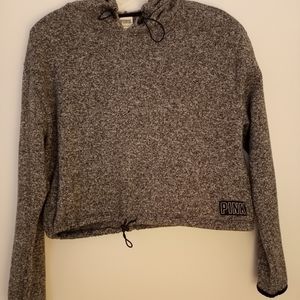 PINK crop-top sweater hoodie